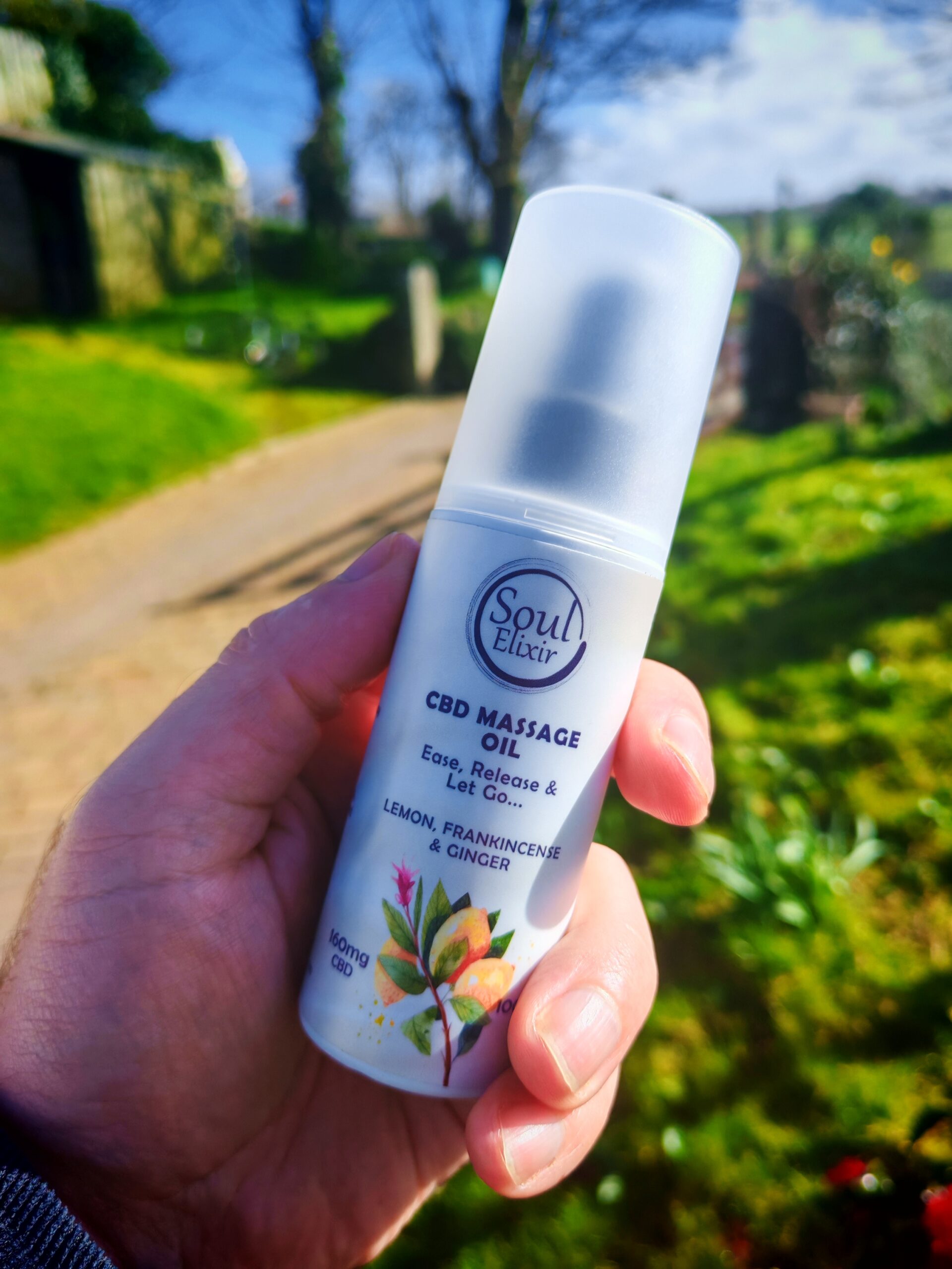 Lemon CBD Massage Oil (Outdoor Promo) - Soul Elixir