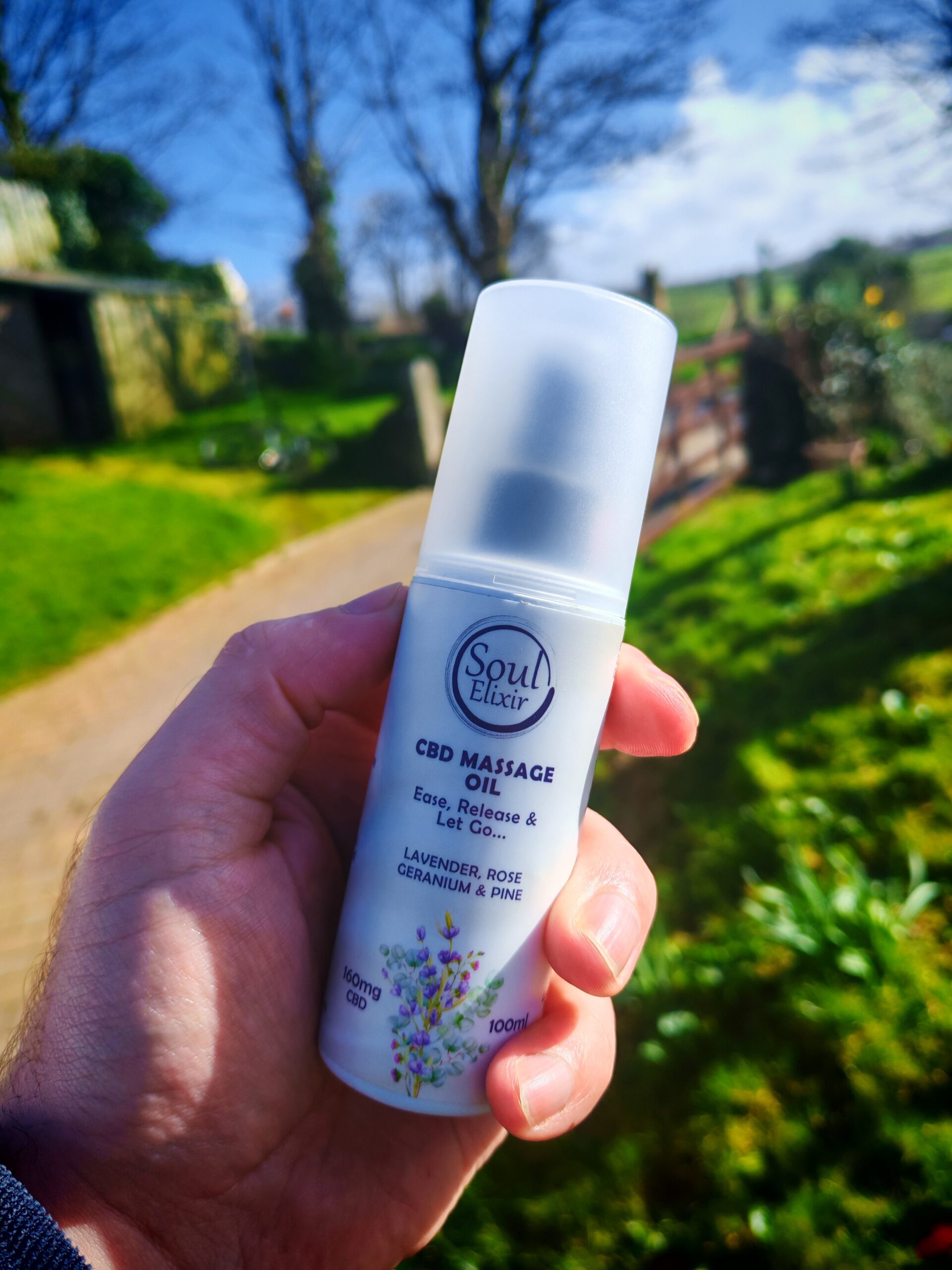 Lavender CBD Massage Oil (Outdoor Promo) - Soul Elixir