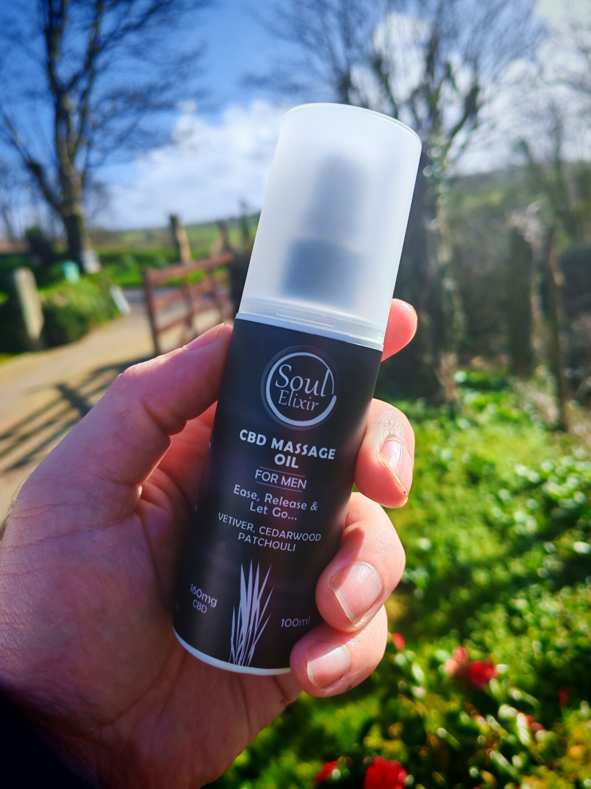 Mens CBD Massage Oil (Outdoor Promo) - Soul Elixir